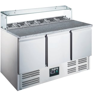 SARO | Pizza preparation table with glass topmodel EPS 903 G