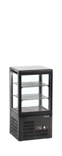 Tefcold | Koelvitrine - countertop UPD60-BLACK - TC-16061