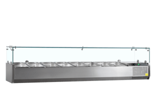 Tefcold | Opzetkoeling GN1/4 - Glas opkant VK33-180 - TC-16508