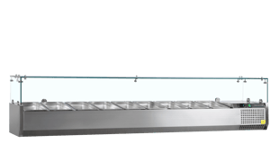 Tefcold | Opzetkoeling GN1/4 - Glas opkant VK33-200 - TC-16511