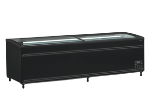 Tefcold | Zwarte supermarktkoeler/-vriezer SFI250B-CF VS - TC-41064