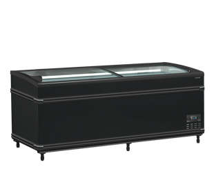 Tefcold | Zwarte supermarktkoeler/-vriezer SFI185B HC-CF VS - TC-41067