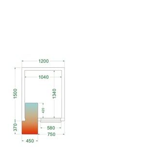Tefcold | Koelruimte (Compleet met monoblock) CRPF1215 - TC-44163