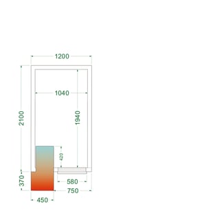 Tefcold | Koelruimte (Compleet met monoblock) CRPF1221 - TC-44165