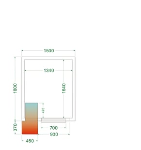 Tefcold | Koelruimte (Compleet met monoblock) CRPF1518 - TC-44170