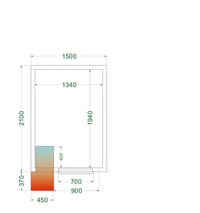 Tefcold | Koelruimte (Compleet met monoblock) CRPF1521 - TC-44171