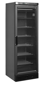 Tefcold | Vrieskast glasdeur UFSC371G Black - TC-45479