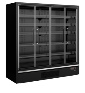 Tefcold | Multideckkoeler, supermarkt Galaxy+ GP20FGD Maxi Black - TC-48106