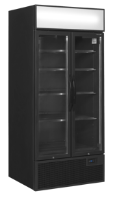 Tefcold | Zwarte displaykoeler FSC891H Black - TC-49271