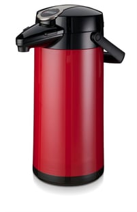 Bravilor Bonamat Airpot Furento, rode kunststof mantel en glazen binnenpot (2,2liter)