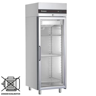 Inomak Koelkast 2/1 GN Remote enkeldeurs glas - CAS172/GL/RU
