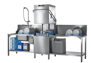 Hobart vaatwasmachine doorschuiver AUPS-10B (met ingebouwde waterontharder)