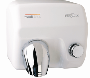 Mediclinics | Handendroger wit drukknop - AC-12260