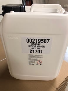 HEGRON Handalcohol GEL 75% / desinfectie / Hygiëne-gel / 5 liter can