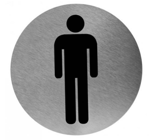 Mediclinics | Pictogram man RVS - AC-14284