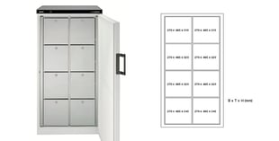 Rieber Multipolar ladekoelkast 481-8-S rechts