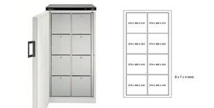 Rieber Multipolar ladekoelkast 481-8-S links