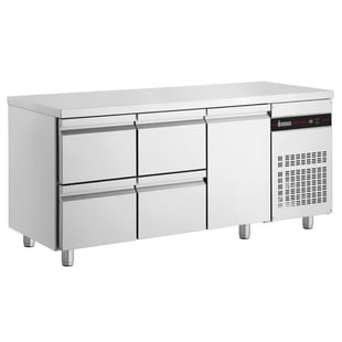Inomak Koelwerkbank 1/1 GN met 4 lades en 1 deur - PNRP229