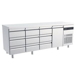 Inomak Koelwerkbank 1/1 GN met 9 lades en 1 deur - PNRP3339