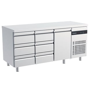 Inomak Koelwerkbank 1/1 GN met 6 lades en 1 deur - PNRP339