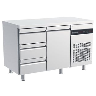 Inomak Koelwerkbank 1/1 GN met 3 lades en 1 deur - PNRP39