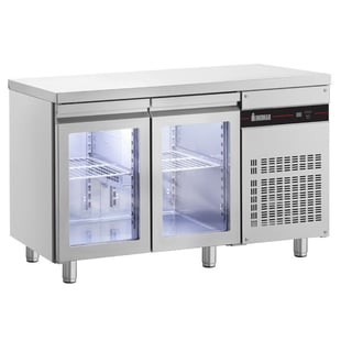 Inomak Koelwerkbank 1/1 GN met 2 glasdeuren - PNRP99/GL