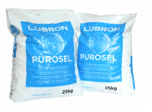 10 zakken regeneratie zout PUROSEL Lubron á 25 KG / zak 