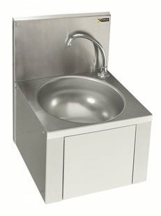Sofinor ronde RVS Wasbak met kniebediening LMASD