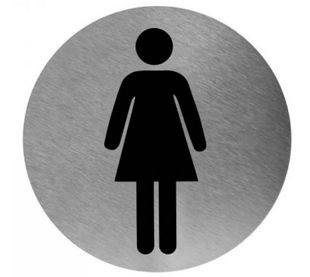 Mediclinics | Pictogram vrouw RVS - AC-14283