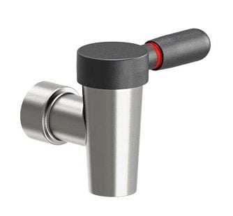 Kookketelaftapkraan 1 1/2" schroefmodel RVS