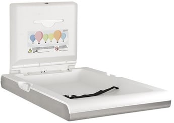 Mediclinics | Babyverschoontafel verticaal RVS - AC-14316