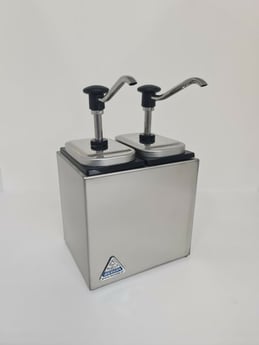 Bereila | Sauzenbar onverwarmd 2-delig met 2 EBK drukknopdispensers - 15002000