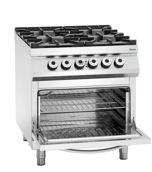 Bartscher | Gasfornuis, 4-branders, EO 2/1GN