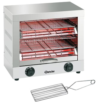 Bartscher | Toaster/ Kwarts gratineeroven, dubbel