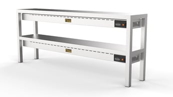 Combisteel | Etagere keramisch verwarmd 2 niveaus 1800  10 heaters À 250w - CMBI-7020.0750