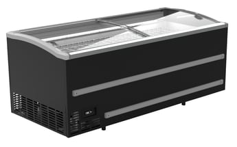 Combisteel | Supermarkt vrieskist zwart 2500  automatische ontdooiing  *transport op aanvraag* - CMBI-7072.0115
