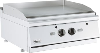 Combisteel | Base 700 gasbakplaat chroom dubbel tafelmodel - CMBI-7178.0260