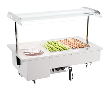 Combisteel | Drop-in bain-marie met bowls 2/1 - CMBI-7178.2070