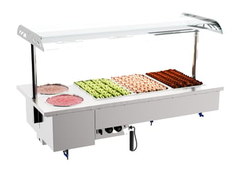 Combisteel | Drop-in bain-marie met bowls 3/1 - CMBI-7178.2075