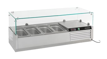 Combisteel | Gekoelde opzetvitrine 1/3 gn x 4 - CMBI-7450.0015