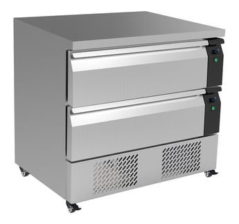 Combisteel | Koel/vrieswerkbank omschakelbaar 2 laden 4x 1/1gn - CMBI-7450.0240