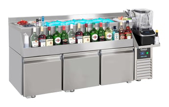 Combisteel | Koelwerkbank 3 deuren met cocktail bar station - CMBI-7489.6005