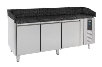 Combisteel | Pizzawerkbank 3 deurs zwart graniet werkblad - CMBI-7950.0054