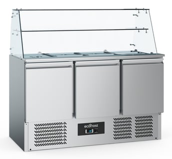 Combisteel | Gekoelde saladette glasopstand 3 drs - CMBI-7950.5110