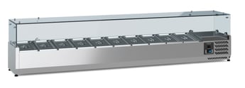 Combisteel | Gekoelde opzetvitrine 1/4 gn x 10 - CMBI-7950.5123