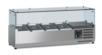 Combisteel | Gekoelde opzetvitrine 1/3 gn x 4 - CMBI-7950.5125