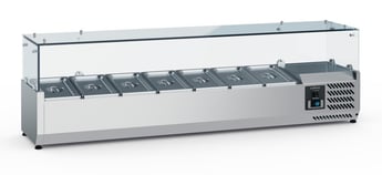 Combisteel | Gekoelde opzetvitrine 1/3 gn x 7 - CMBI-7950.5129