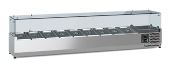 Combisteel | Gekoelde opzetvitrine 1/3 gn x 9 - CMBI-7950.5133