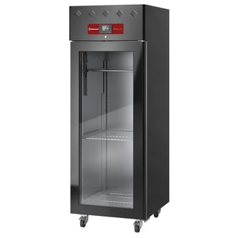 Diamond | Rijpingskast dry aging voor vlees 600 liter geventileerd, 1 glazen deur, 20xGN 2/1 ZWART | AL4S/FGCB