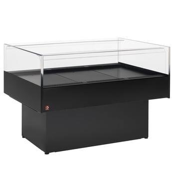 Diamond | Panoramische gekoelde self-service toonbank - ZWART | BN129/V-B5/T2
